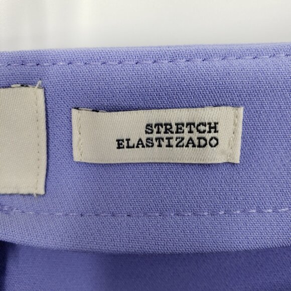 3/$25 a new day Stretch Midi Pleated Shorts 10 Womens High Rise Waist Purple - Picture 8 of 10